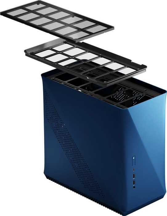 Fractal Design Era ITX Cobalt TG, Glasfenster, Mini-ITX