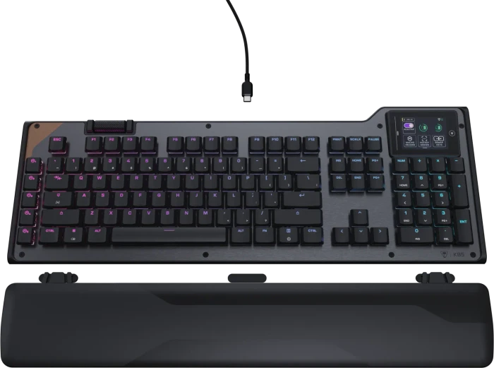 Turtle Beach Command Series KB5, schwarz, LEDs RGB, Low-Profile TITAN Linear, USB, US
