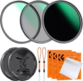 K&F Concept Nano-D CPL + MCUV + ND1000 + Lens Cap Filterset 77mm