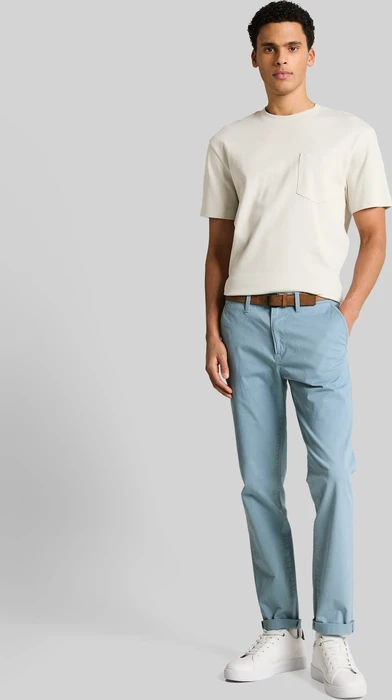 Tom Tailor Chino mit Gürtel Hose blau (Herren)