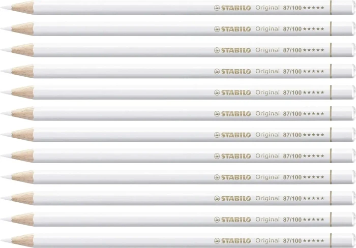 STABILO Original Buntstift titanweiß, 12er-Pack