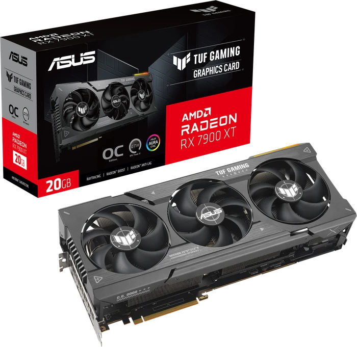 ASUS TUF Gaming Radeon RX 7900 XT OC, TUF-RX7900XT-O20G-GAMING, 20GB GDDR6, HDMI, 3x DP