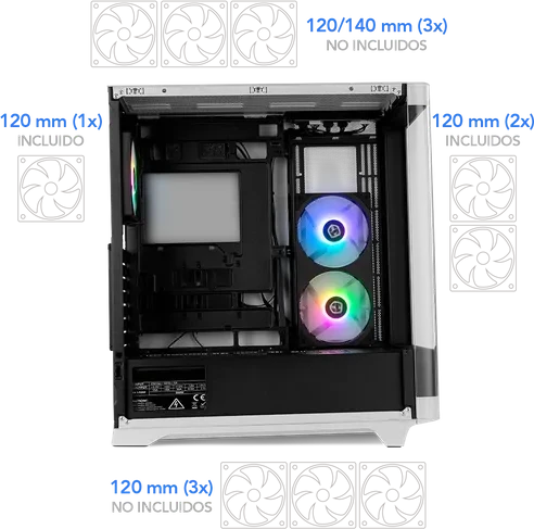Nox Xtreme Hummer Ether Black & White, Glasfenster