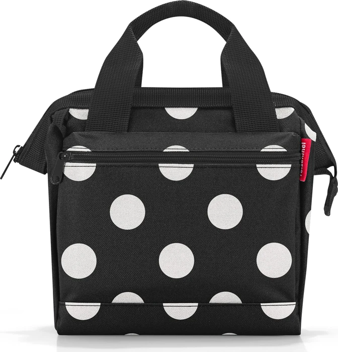 Reisenthel allrounder cross Umhängetasche dots white