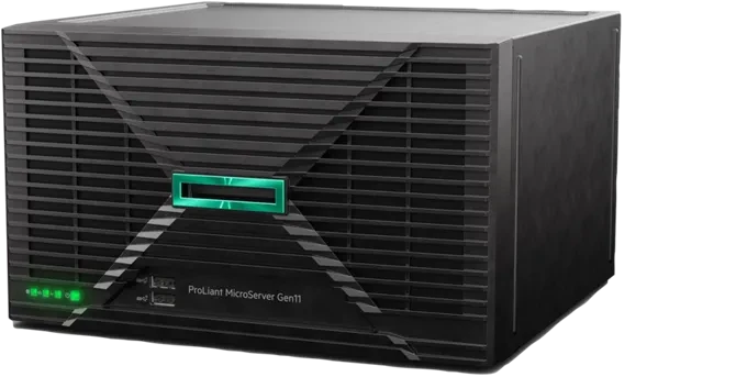 HPE ProLiant MicroServer Gen11, Xeon E-2434, 32GB RAM, 8TB HDD