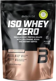 BioTech USA Iso Whey Zero Caffe Latte Erdbeer. 454g