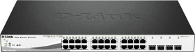 D-Link DGS-1210 Rackmount Gigabit Smart Switch, 24x RJ-45, 4x SFP, 193W PoE (DGS-1210-28P)
