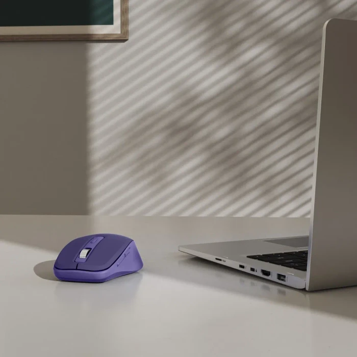 Hama WM-450 Silent Wireless Multi-Device Mouse blau/violett, USB/Bluetooth
