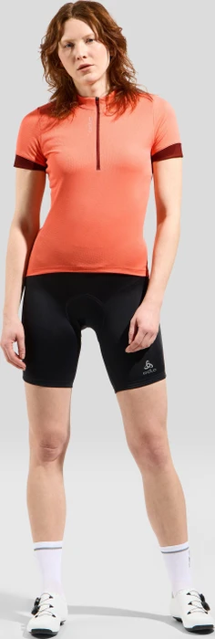 Odlo Essentials Trikot kurzarm living coral/spiced apple (Damen)