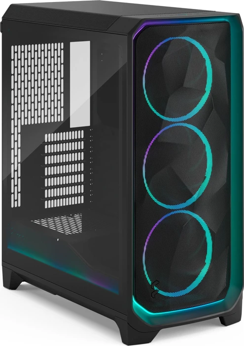 Fractal Design Meshify 3 Ambience Pro RGB Black TG Light Tint, schwarz, Glasfenster