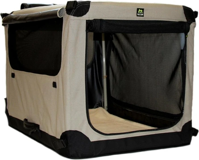Maelson Soft Kennel faltbare Transportbox XXS, beige