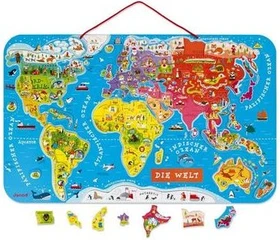 Janod Magnetische Landkarte Die Welt