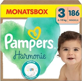 Pampers Harmonie Gr.3 Einwegwindel, 6-10kg, 186 Stück