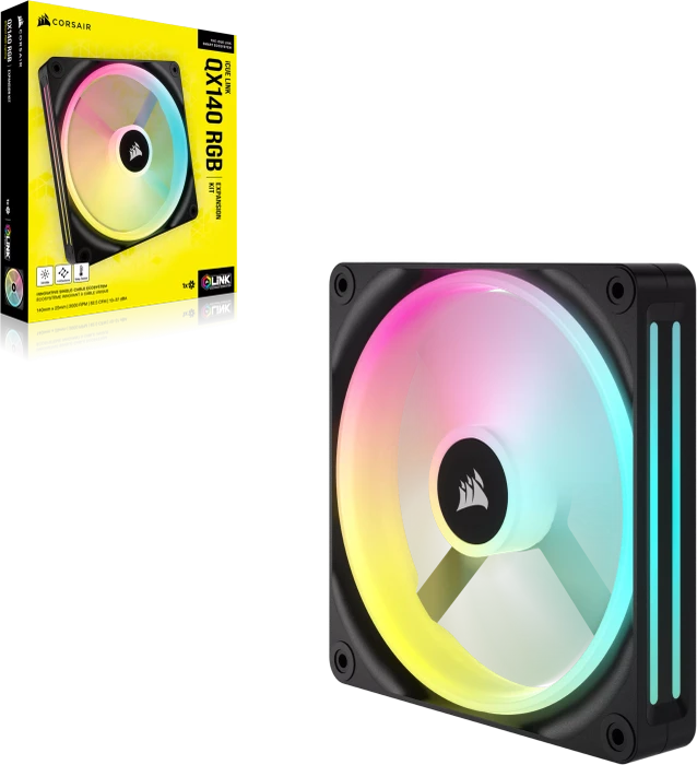 Corsair iCUE LINK QX140 RGB Expansion Kit, schwarz, 140mm
