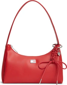 Tommy Hilfiger Logo-Anhänger Schultertasche sapphire red
