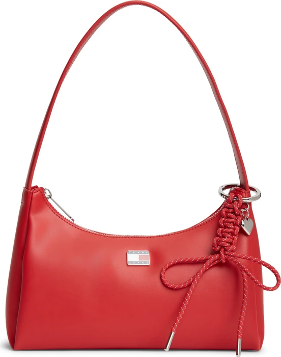 Tommy Hilfiger Logo-Anhänger Schultertasche sapphire red