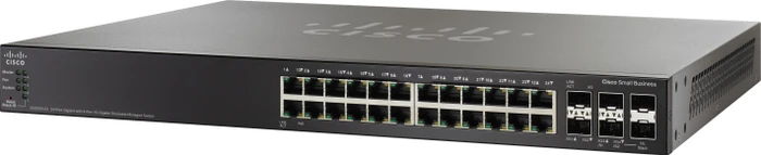 Cisco SG500X Rackmount Gigabit Managed Stacking Switch, 24x RJ-45, 2x SFP+