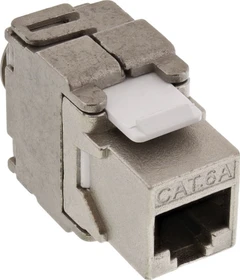 InLine Keystone Modul RJ-45 Buchse/Verlegekabel Cat6a, SNAP-In