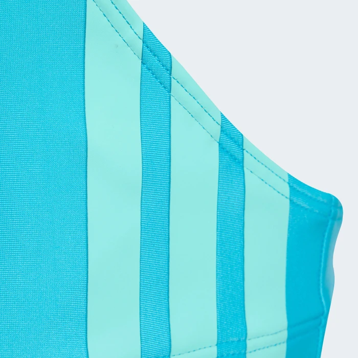 adidas 3-Streifen V-Back Bikini-Set lucid cyan/flash aqua (Junior)