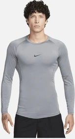 Nike Pro Dri-FIT Funktionsshirt langarm smoke grey/black (Herren)