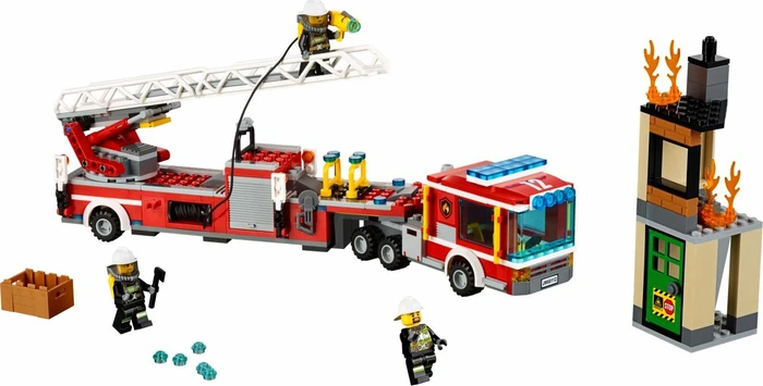 LEGO City Feuerwehr - Feuerwehrauto mit Kran
