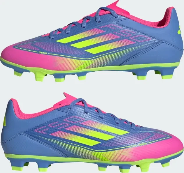 adidas F50 Club FG/MG blue fusion/lucid lemon/lucid pink