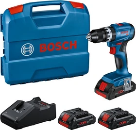 Bosch Professional GSB 18V-45 Akku-Schlagbohrschrauber inkl. Koffer + 3 Akkus 4.0Ah