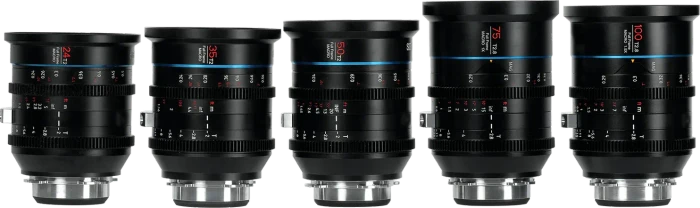 Sirui Jupiter 24/35/50/75/100mm T2 Full Frame Macro Cine Set für PL Mount