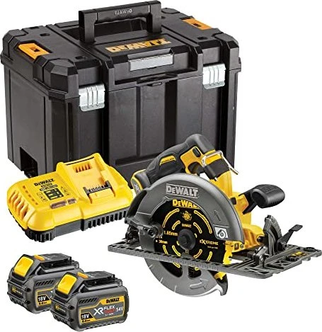 DeWalt DCS579T2 54V XR FlexVolt Akku-Handkreissäge inkl. Koffer + 2 Akkus 2.0Ah