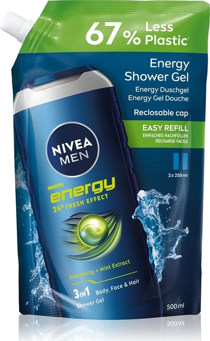 Nivea MEN Energy Duschgel Refill, 500ml