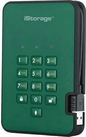 iStorage diskAshur 2 SSD, grün, 2.5", 4TB, USB-A 3.0