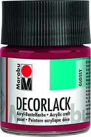 Marabu Decorlack Acryl Acrylfarbe, karminrot, 50ml