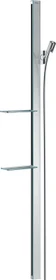 Hansgrohe Unica Brausestange E 150cm mit Isiflex Brauseschlauch 160cm und Ablagen chrom
