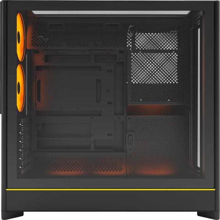 Montech HS01 Pro Black, Glasfenster