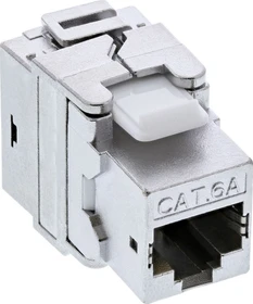 InLine Keystone Modul RJ-45 Buchse/Verlegekabel Cat6a, SNAP-In