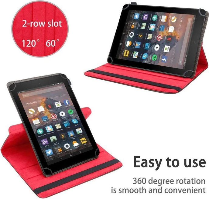 Cadorabo Schutzhülle 360° für Fire HD 10 2017 (7. Generation), braun