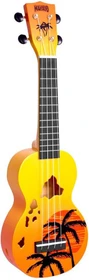 Mahalo Designer Series Soprano Ukulele Hawaii Orange Burst