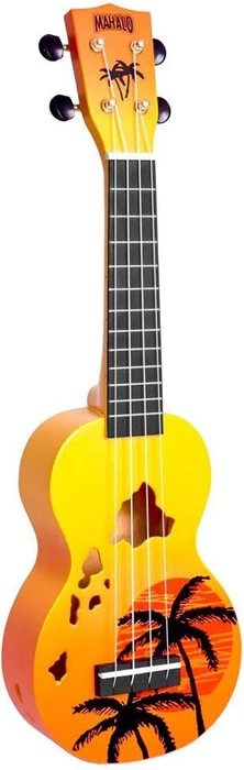 Mahalo Designer Series Soprano Ukulele Hawaii Orange Burst