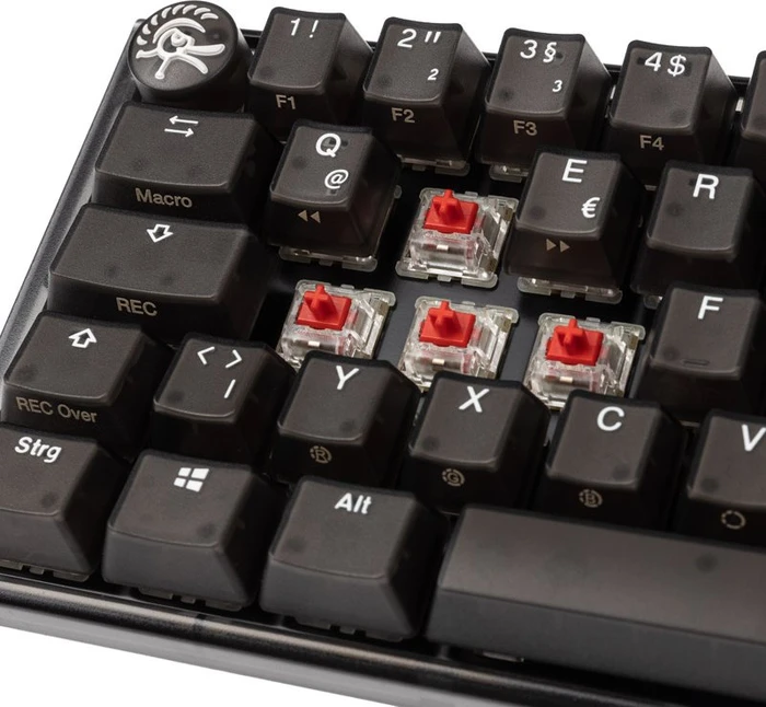Ducky One 3 Mini PBT, LEDs RGB, Aura Black, MX RGB RED, USB, DE