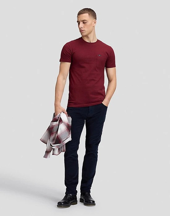 Lee Slim Ultimate Pocket T-Shirt kurzarm port mele (Herren)