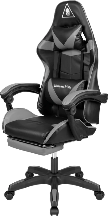 Krüger&Matz Warrior GX-150 Gamingstuhl, schwarz/grau