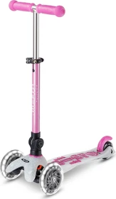 Micro Mini Micro Deluxe Foldable Orion LED Kickboard pink