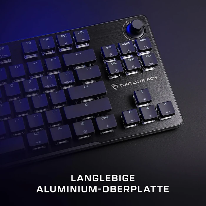 Turtle Beach Vulcan II TKL, schwarz, LEDs RGB, TITAN Mechanical Linear, USB, DE