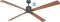 CasaFan Eco Neo III 180 BG-SW/TK WiFi Deckenventilator schwarz/teak/basaltgrau Vorschaubild