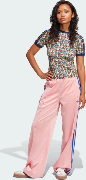 adidas Classic Firebird Loose Trainingshose lang semi pink spark/blue (Damen)