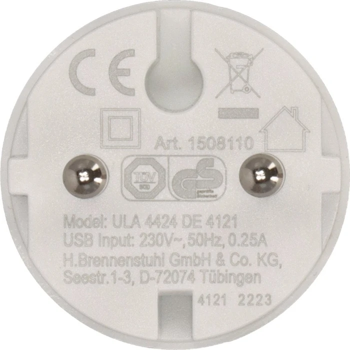 Brennenstuhl USB-A Steckdosenadapter weiß