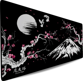 Nyfter Nyfpad 3XL Sakura Premium Gaming Mousepad, 1200x600mm, schwarz