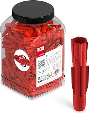 TOX Tri 10/61 Allzweckdübel, 10x61mm, 200 Stück