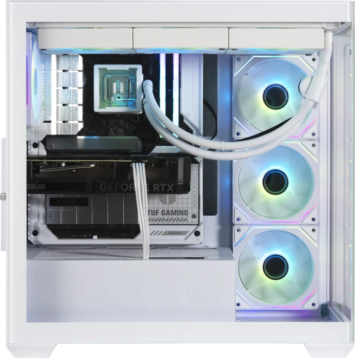 BitFenix CETO White, 4A, Lüfter LED ARGB, Glasfenster