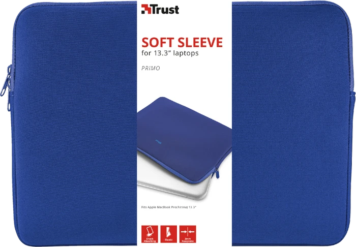 Trust Primo Soft Sleeve 13.3" blau